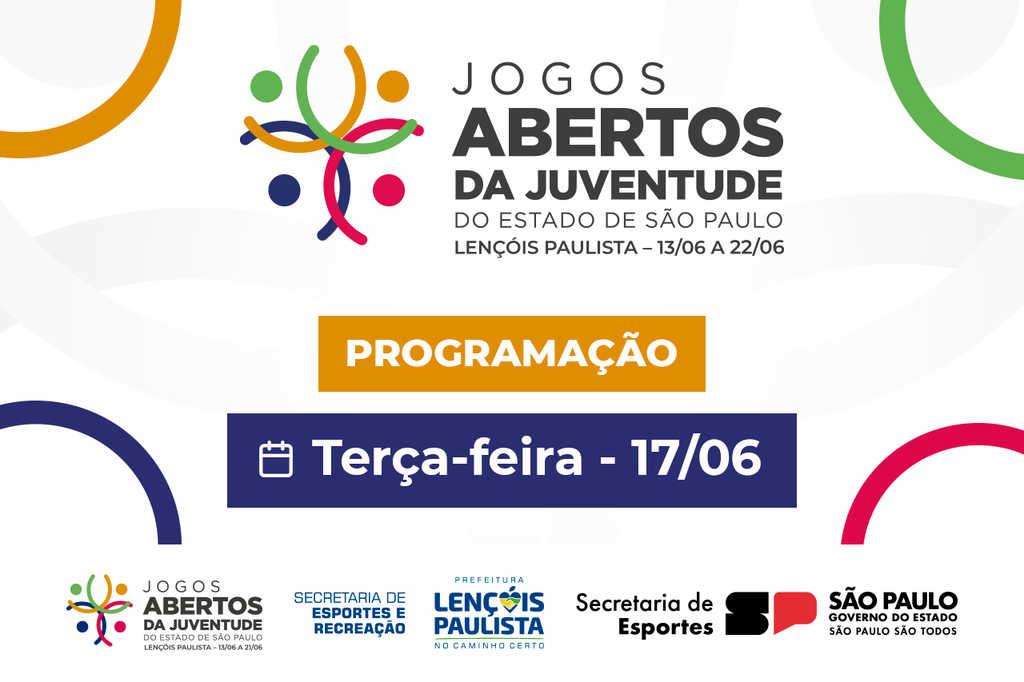 Jogos Abertos da Juventude - Programção de 17/06