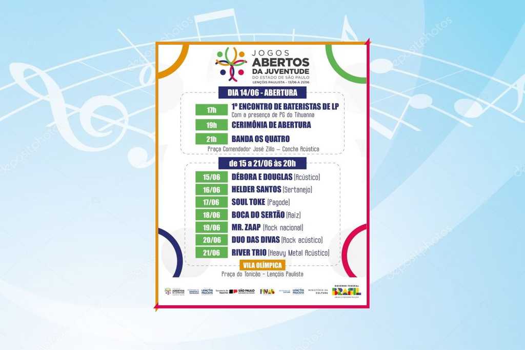 Secretaria de Cultura prepara programação de shows para Jogos da Juventude