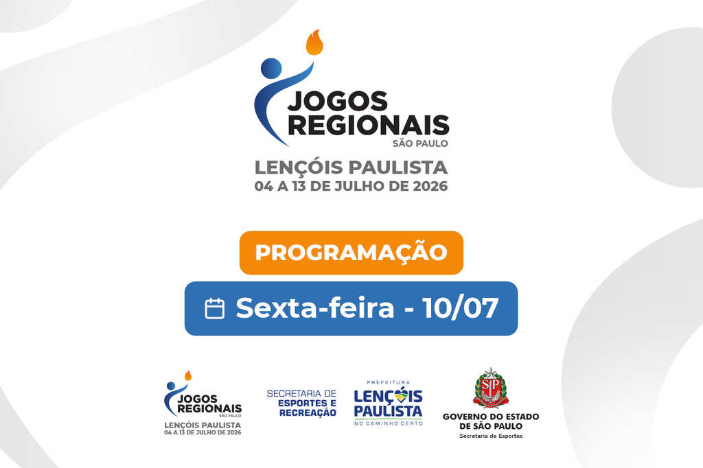 Lençóis Paulista tem programação intensa nesta sexta-feira pelos Jogos Regionais