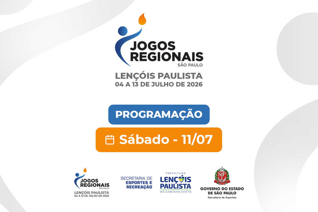 Lençóis Paulista disputa medalhas neste sábado pelos 68º Jogos Regionais