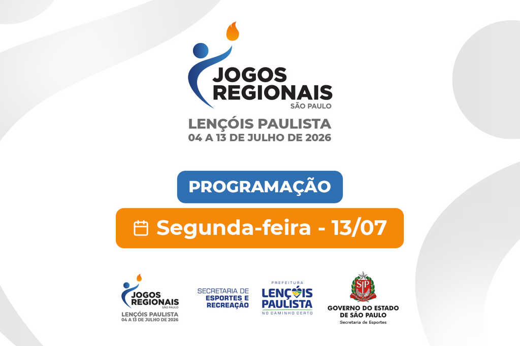 Confira a programação de Lençóis Paulista nesta segunda-feira, 13 de julho, pelo...