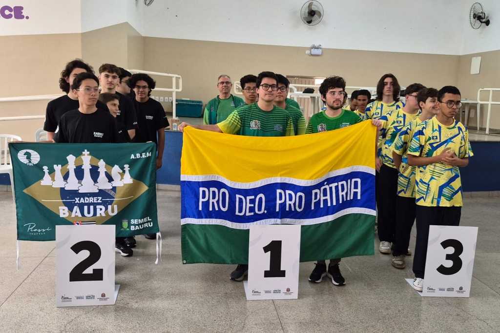 Xadrez masculino de Lençóis Paulista conquista medalha de ouro com campanha invi...