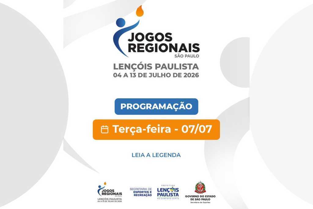 Lençóis Paulista disputa 14 compromissos nesta terça-feira nos Jogos Regionais