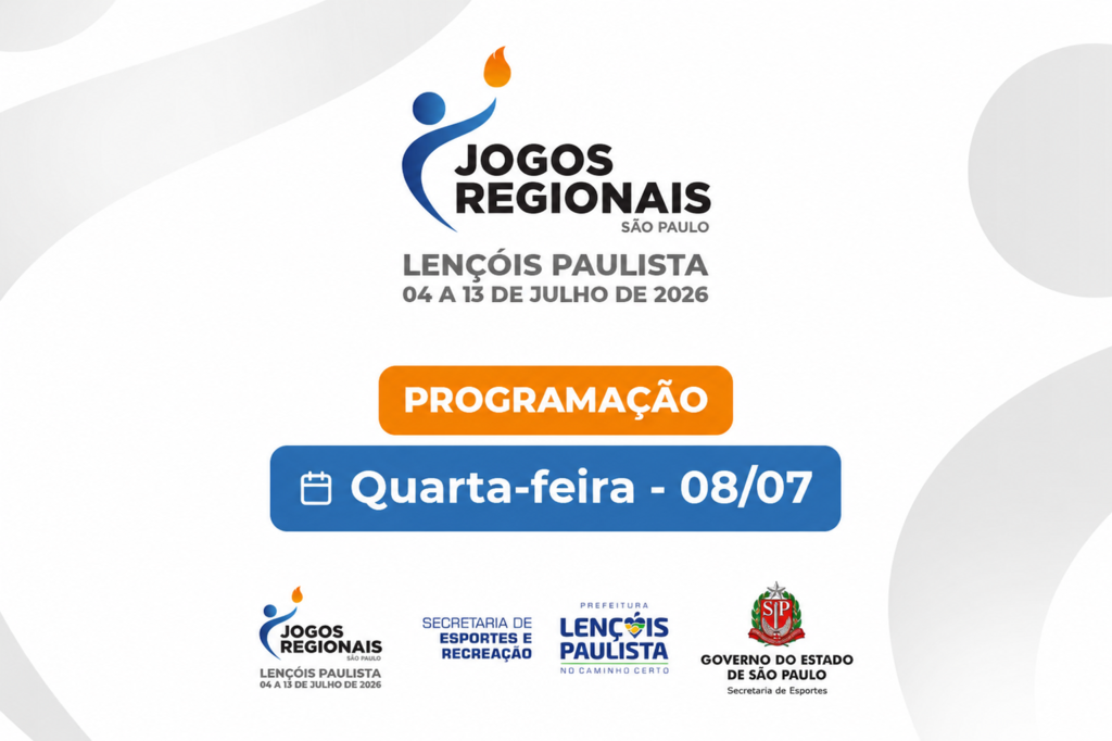 Lençóis Paulista tem agenda cheia nesta quarta-feira pelos Jogos Regionais