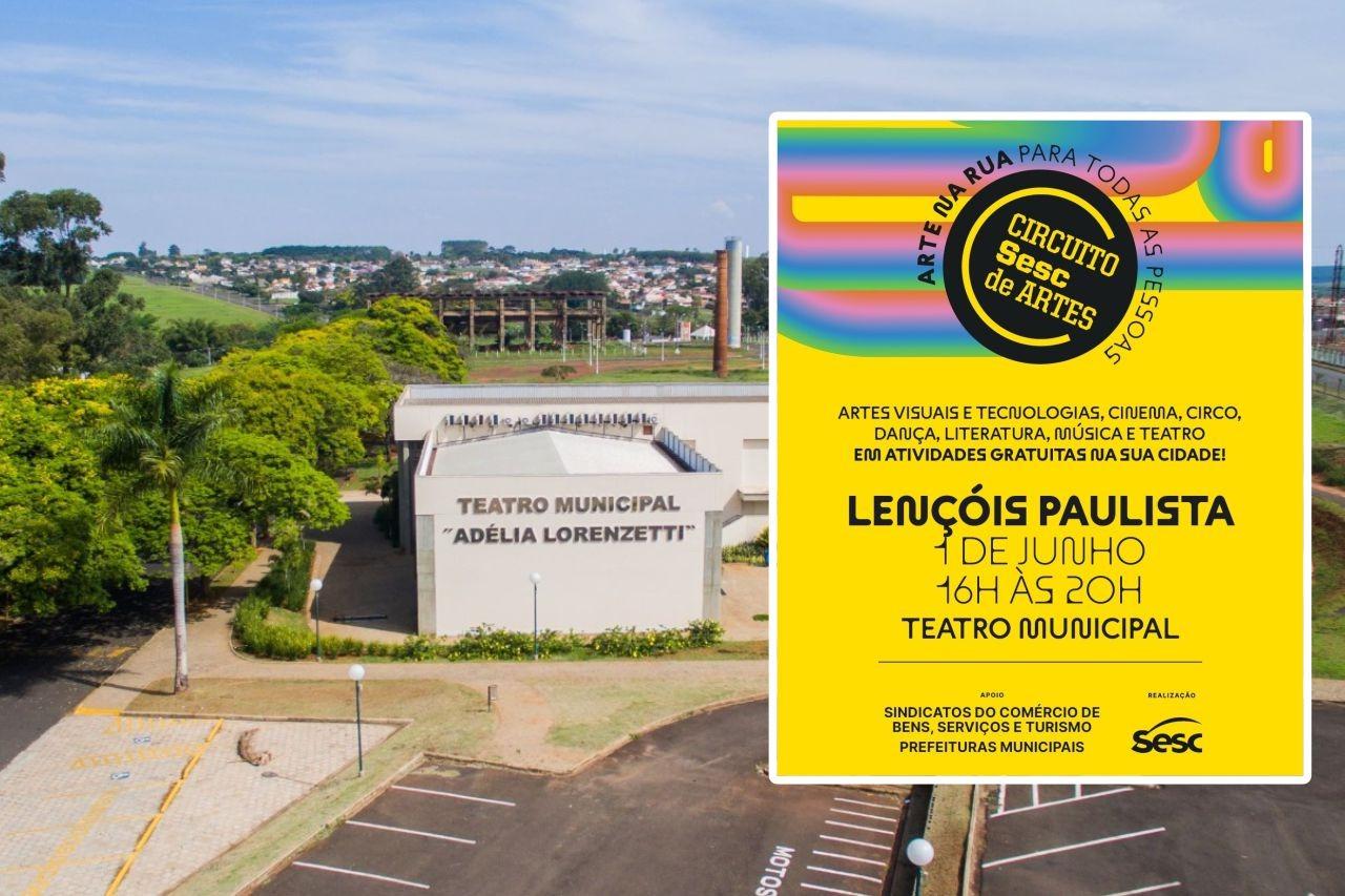 Com uma programação diversificada, Lençóis recebe no domingo, 1º, o Circuito Sesc de Arte com atividades de teatro.