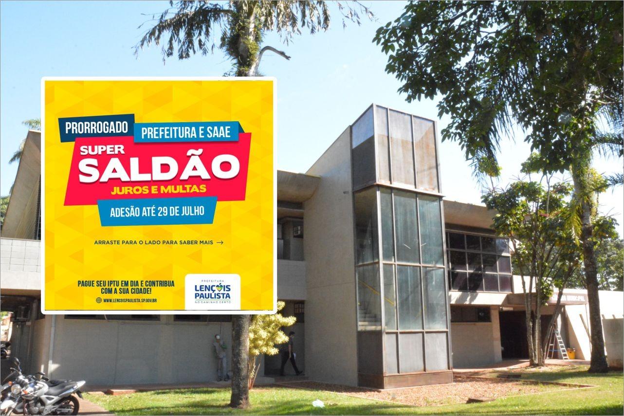Prefeitura e SAAE prorrogam Saldão de Juros e Multas até 29 de julho