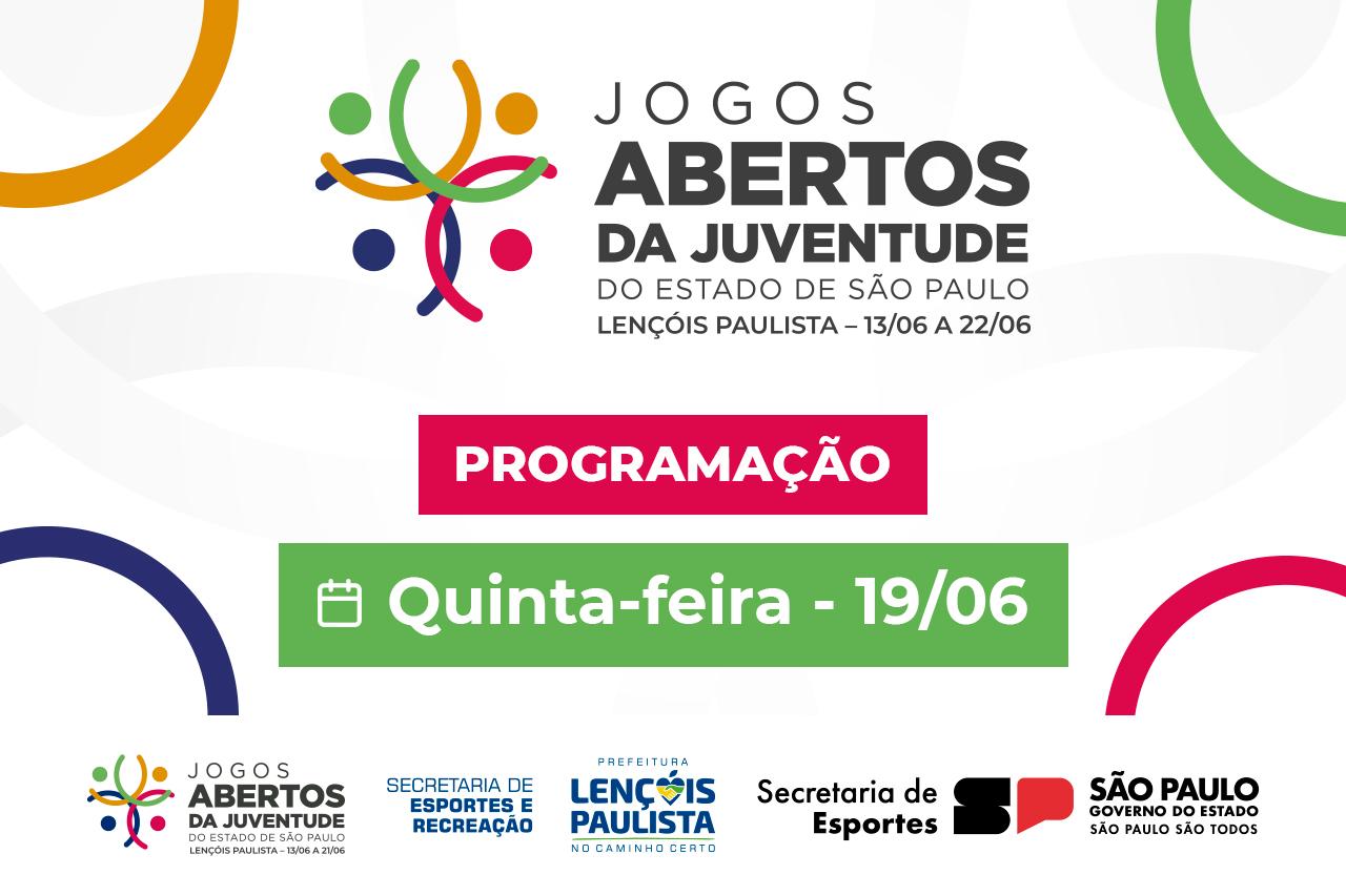 As equipes de Lençóis Paulista seguem firmes na disputa dos Jogos Abertos da Juventude nesta quinta-feira.