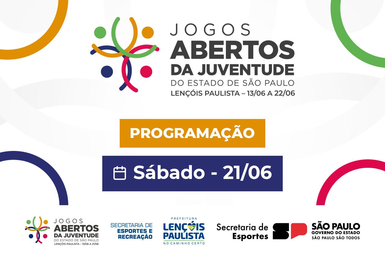 Equipes de Lençóis Paulista disputam mais uma rodada decisiva dos Jogos Abertos da Juventude neste sábado (21)