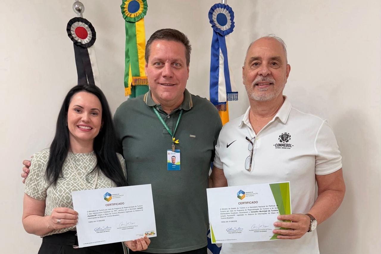 Lençóis Paulista é novamente certificada no Mapa do Turismo Brasileiro