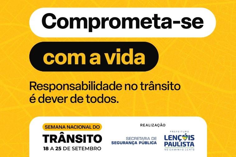 Blitz educativa e campanha marcam Dia Nacional do Trânsito em Lençóis