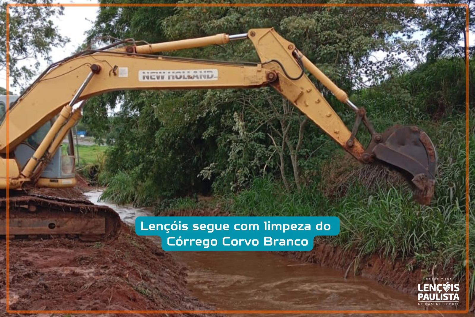 Lençóis segue com limpeza do Córrego Corvo Branco