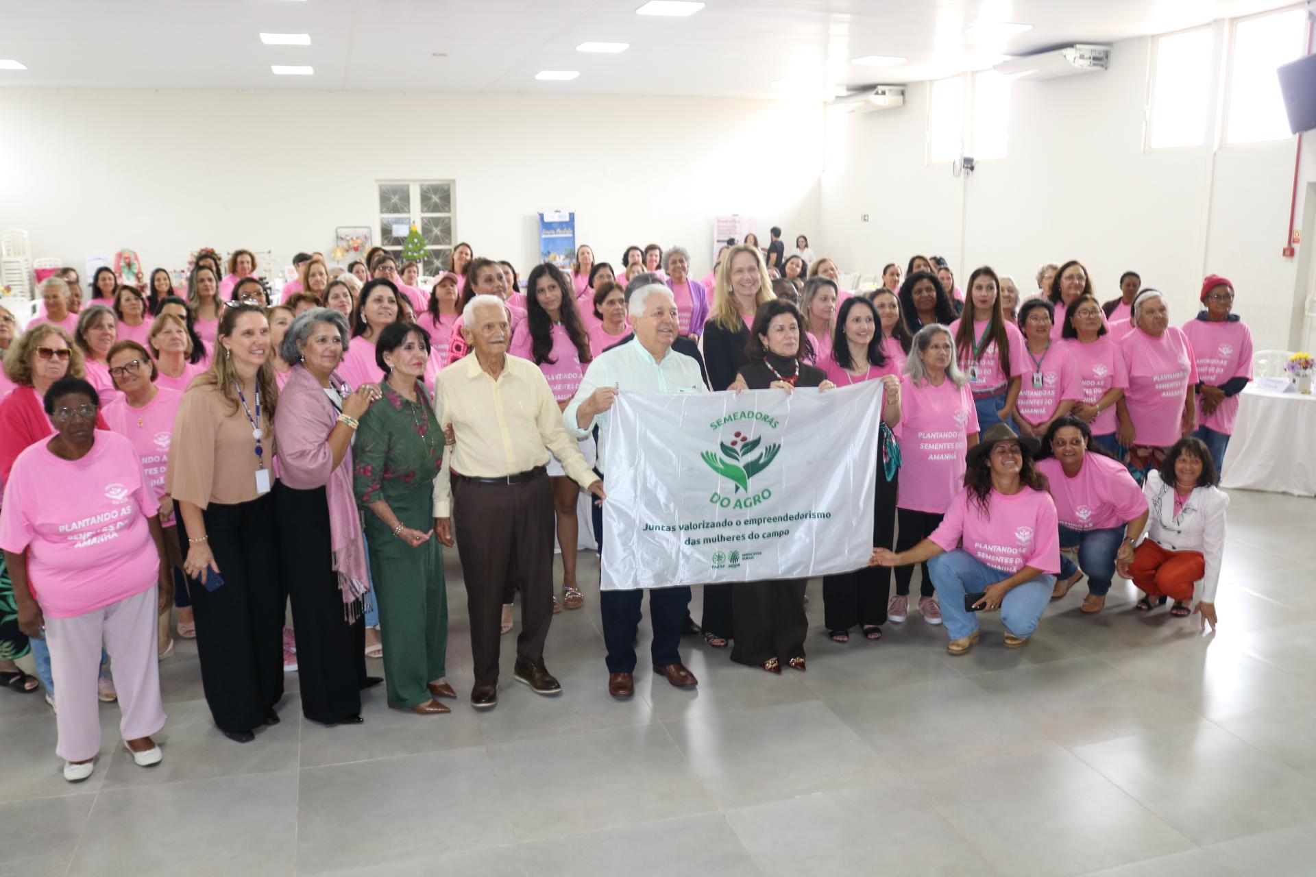 As Semeadoras do Agro é uma iniciativa da Faesp, que visa fortalecer a liderança feminina no campo e promover a saúde e o bem-estar das mulheres do agronegócio.