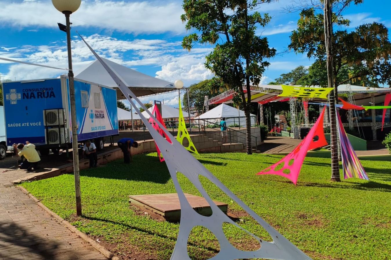 Saúde estará presente no Lençóis Folia com tenda e consultório móvel na Concha Acústica