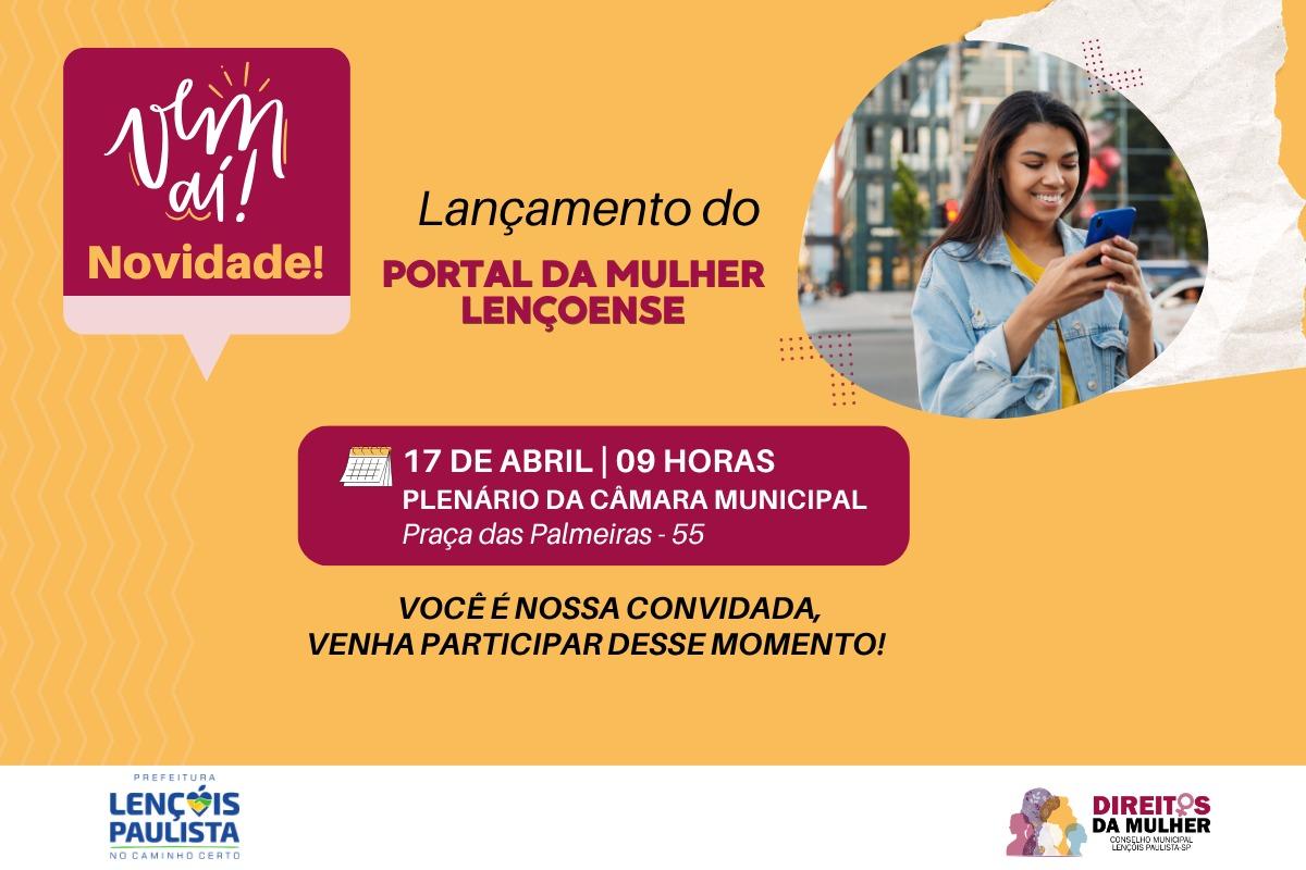O Portal vai reunir informações essenciais sobre apoio, proteção e atendimento às mulheres do município,