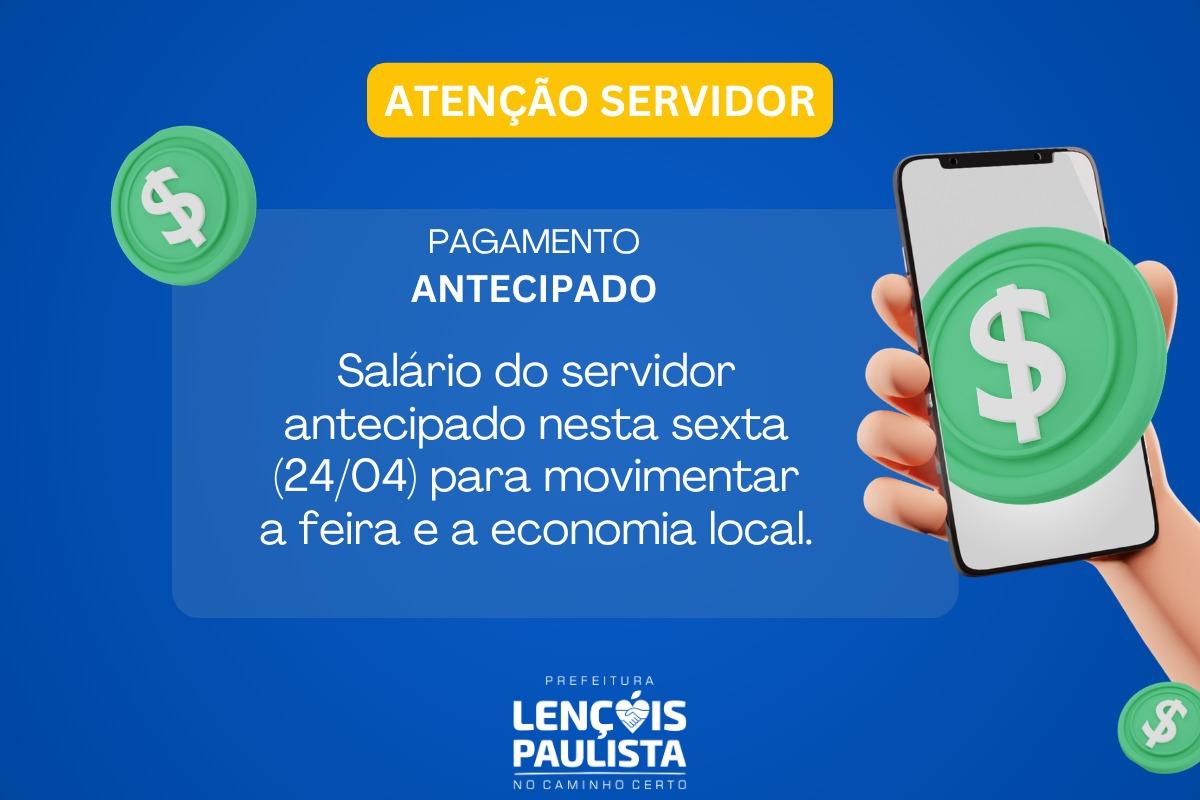 Prefeitura antecipa pagamento de salário e beneficia servidores durante a Facilpa