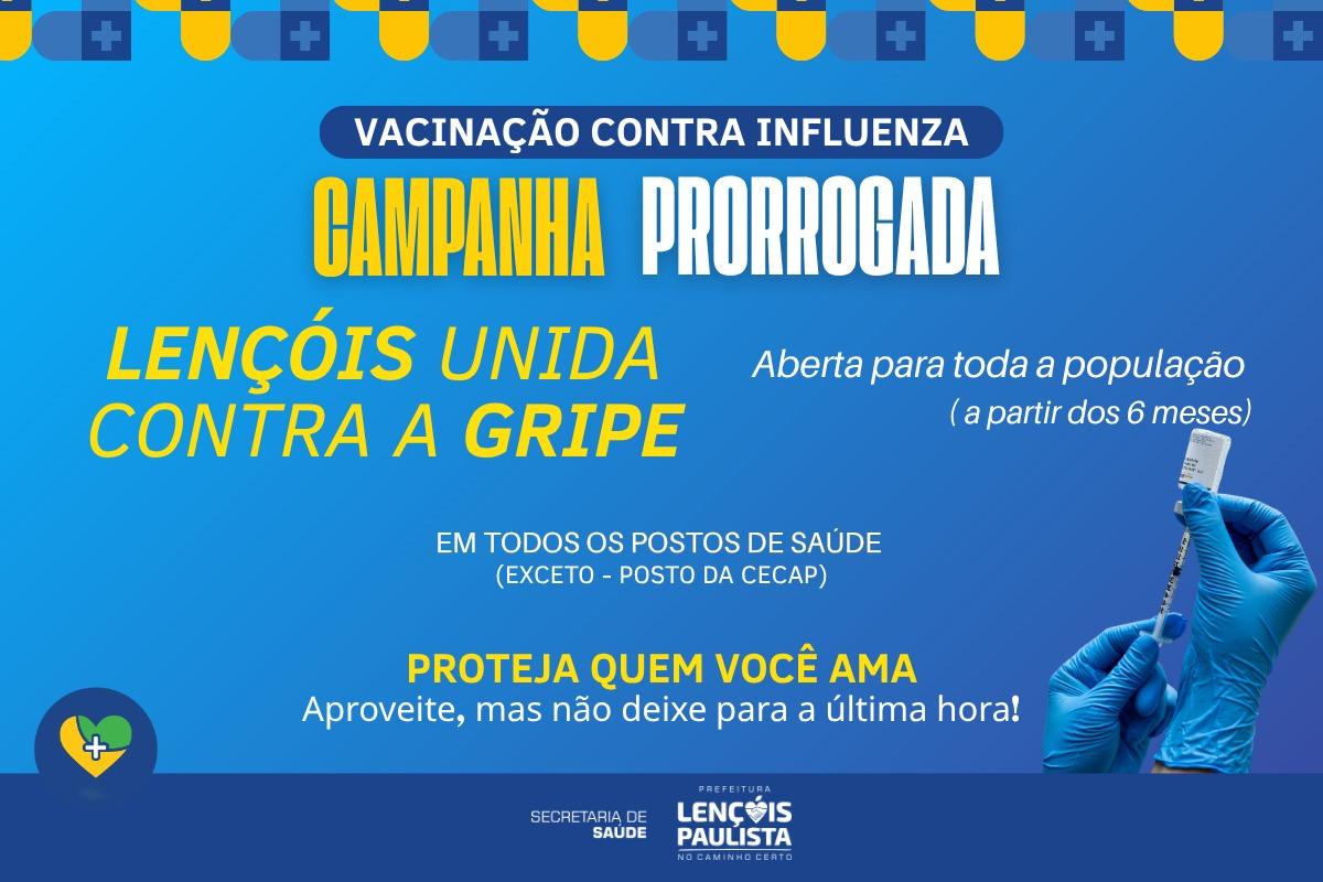A vacina contra a influenza está disponível nas unidades de saúde do município para toda a população a partir dos seis meses de idade. Para receber a dose, é necessário apresentar documento pessoal, Cartão Cidadão e, se possível, a caderneta de vacinação.