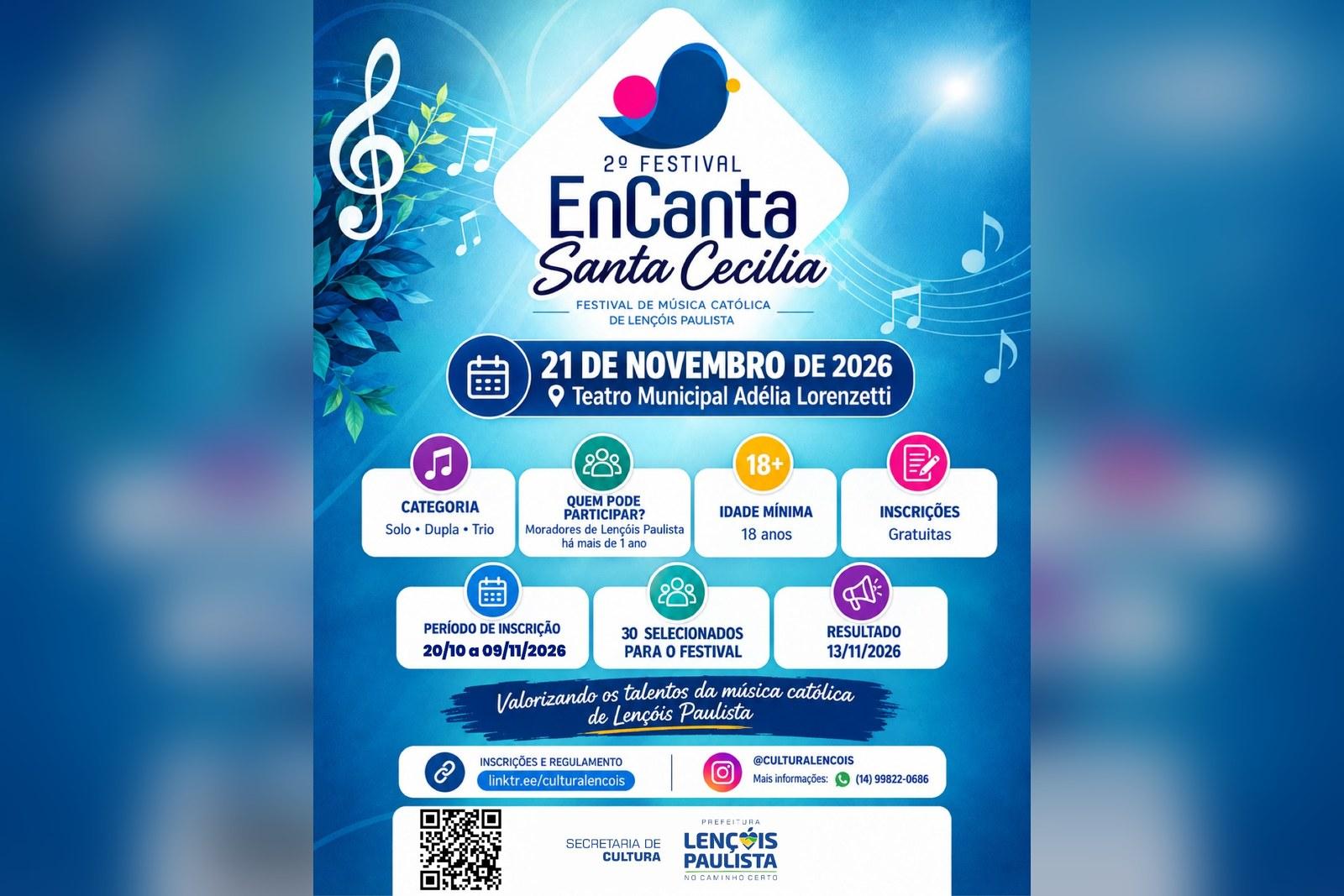 Inscreva-se e acesse o regulamento pelo link: linktr.ee/culturalencois