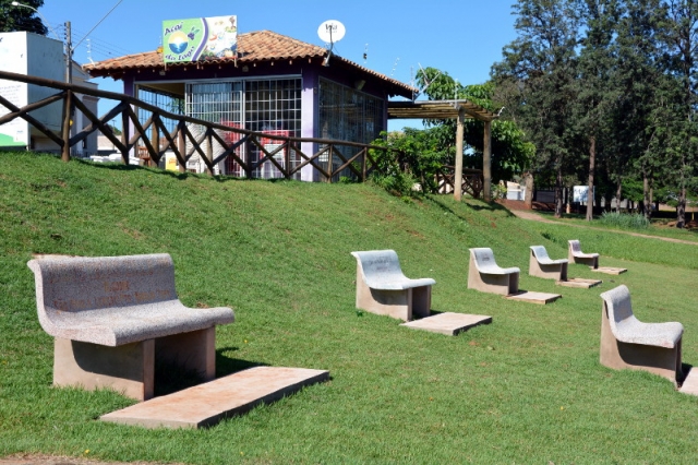 Bancos foram revitalizados e mantém viva a memória da cidade