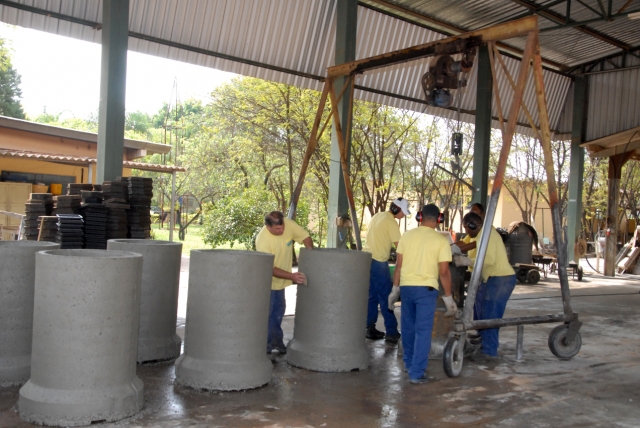 Produção própria diminui custo final das obras e serviços executados pela Diretoria de Obras