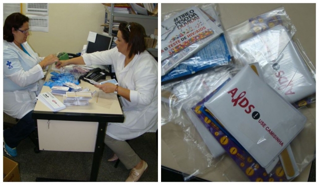 Equipe da Vigilância Epidemiológica montou 350 kits para distribuição