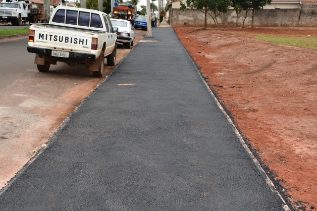 Pavimentação foi executada pela Diretoria de Obras e Infraestrutura