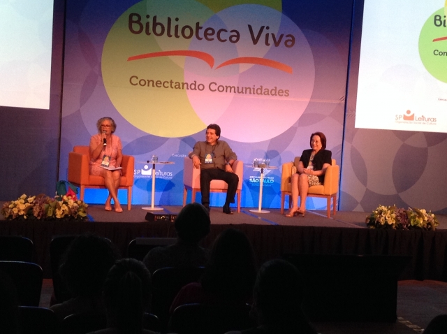 Prefeita Bel durante a mesa redonda no Centro de Convenções Rebouças