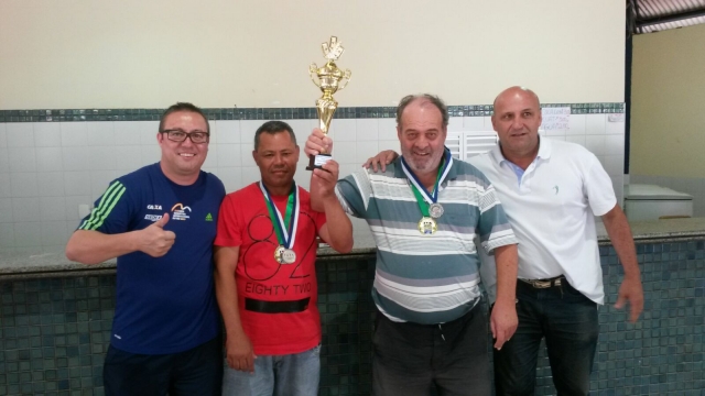 Os campeões Baixinho e Contieiro também receberam o troféu como dupla mais participativa