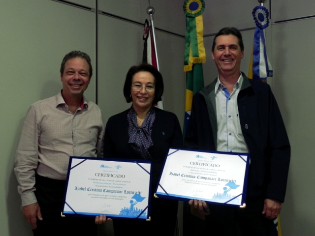 Em sua gestão, é a quarta vez que a Prefeita recebe a premiação