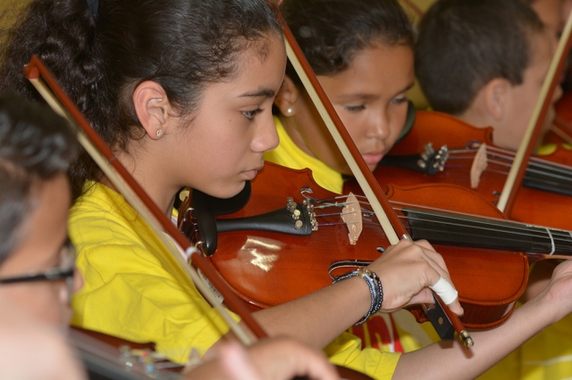 Um dos momentos da apresentação realizada no Centro de Convivência da Cecap