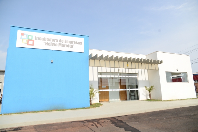 Fachada da Incubadora instalada no Distrito Empresarial