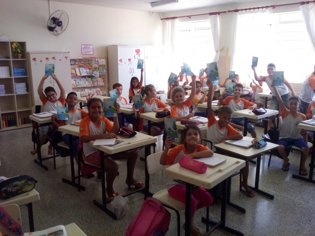 Alunos da rede municipal de ensino estão recebendo as palestras sobre água
