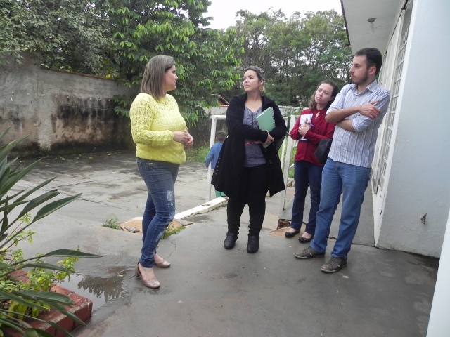 Os profissionais conheceram as dependências do Espaço, acompanhados da coordenadora Patrícia Sanches