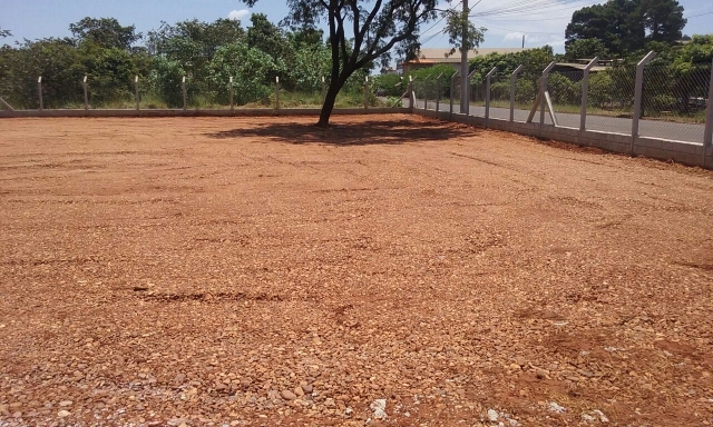 Estacionamento foi preparado para receber veículos na inauguração, dia 27, sábado