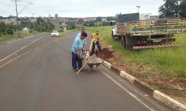 Recuperação foi feita na avenida, sentido bairro Centro