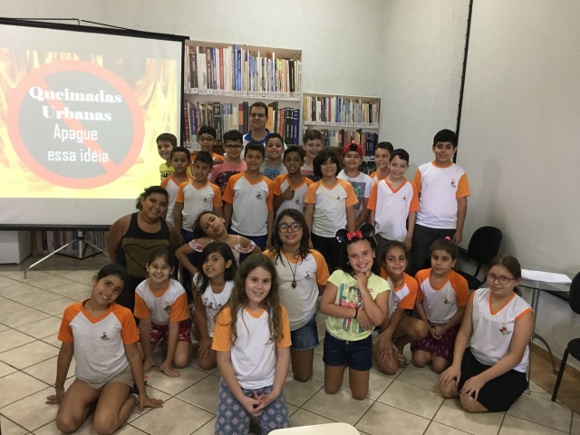 O tema “Foco em Queimada Urbana” foi explanado pelo educador ambiental Helton Damacena