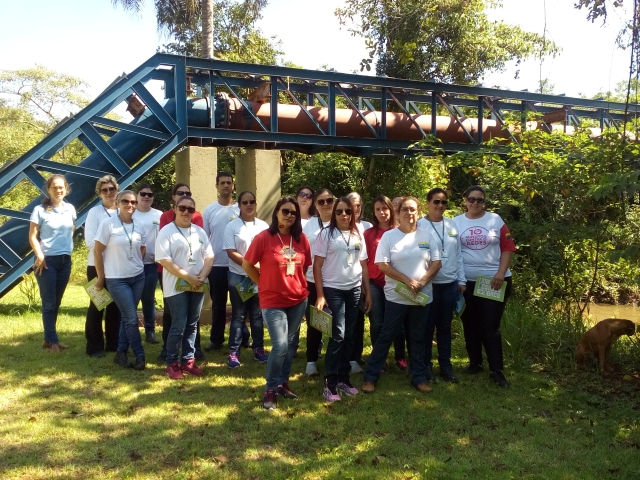 Agentes comunitários de saúde participaram da ação de educação ambiental