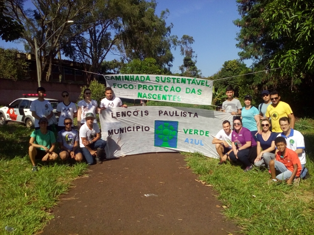 A Caminhada pela sustentabilidade fez parte das ações realizadas pelo Meio Ambiente