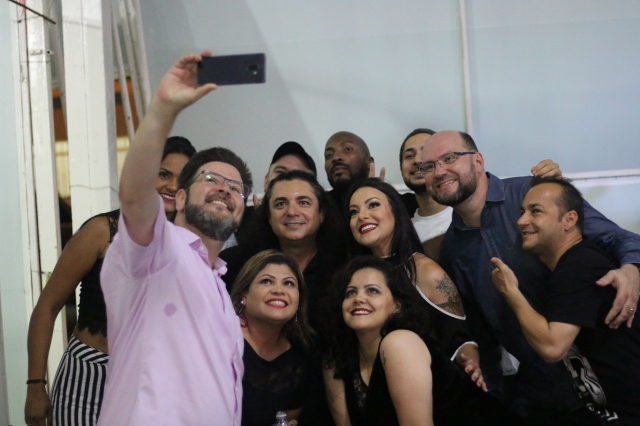 Prefeito Anderson Prado e o secretário da Cultura Marcelo Maganha prestigiaram o festival