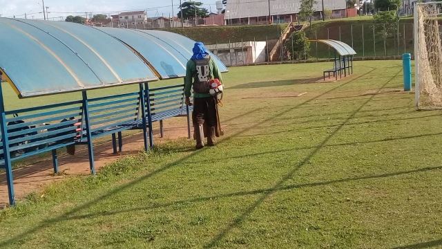 Estádio João Roberto Vagula "Vagulão", Núcleo Luiz Zillo, recebeu serviço de manutenção nesta semana