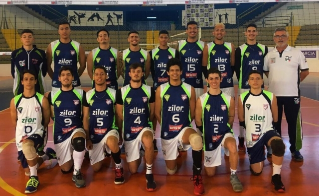 Equipe de voleibol masculino, medalha de ouro nos Jogos Regionais