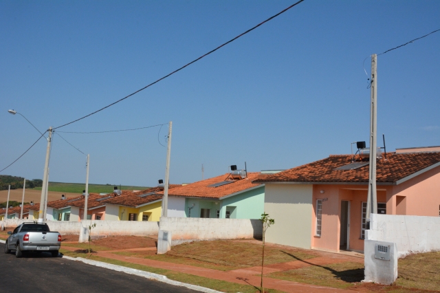 Casas do Conjunto Habitacional Jardim Ibaté II, que serão entregues na segunda-feira