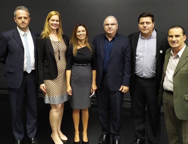 O secretário de Desenvolvimento Econômico, André Sasso, esteve no Palácio dos Bandeirantes para a reunião
