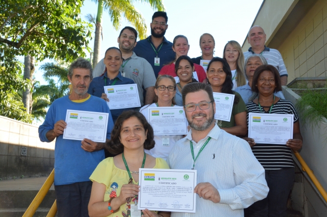 Membros da Cipa após encontro com o prefeito Anderson Prado