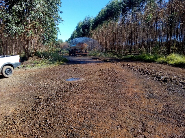 A estrada da Rocinha foi uma das que receberam manutenção para conter erosões