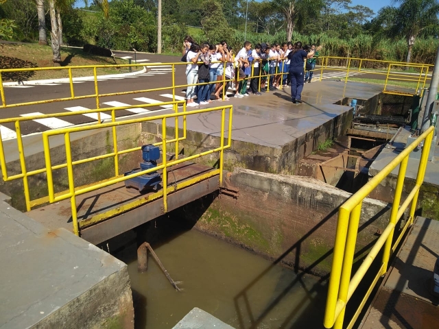 A última visita monitorada à ETE, antes da pandemia, aconteceu em 6 de março deste ano