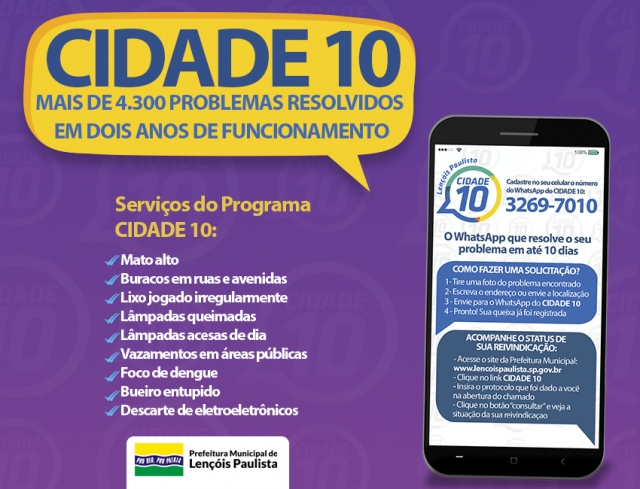 Serviço foi criado para facilitar a comunicação entre munícipes e Prefeitura