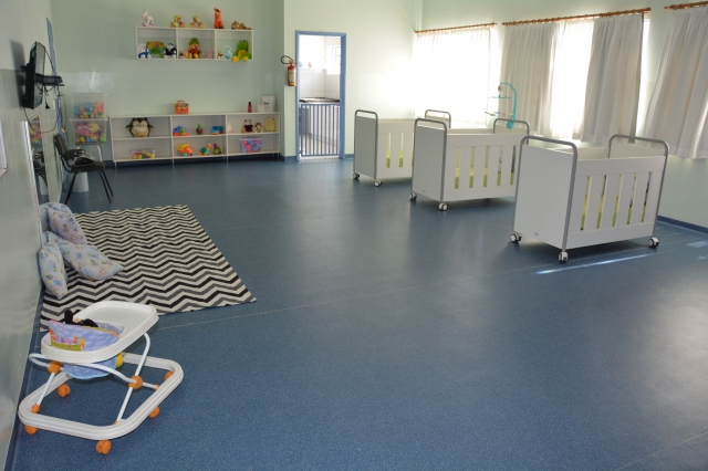 Creche passou por ampla reforma para atender crianças da Educação Infantil, Berçário e Maternal