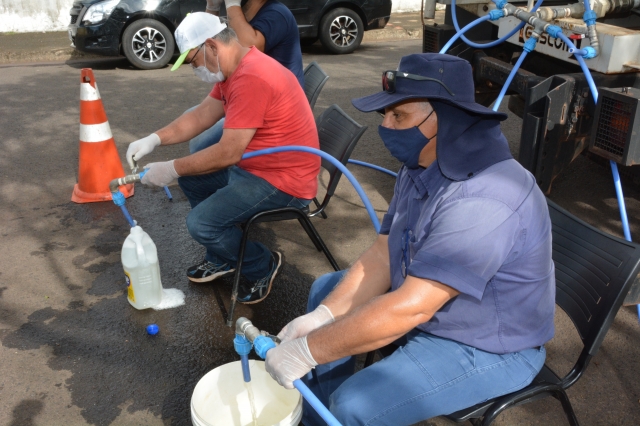 No período da tarde, entrega ser[a realizada no Bela Vista ao lado da Praça Marco Moretto a partir das 14h