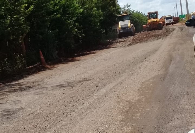 Vicinal dá acesso à Usina de Reciclagem e imediações da obra da Bracell