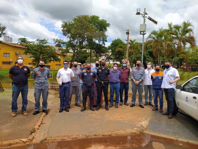 O diretor do SAAE, André Paccola Sasso, acompanhou a visita da comitiva de Botucatu